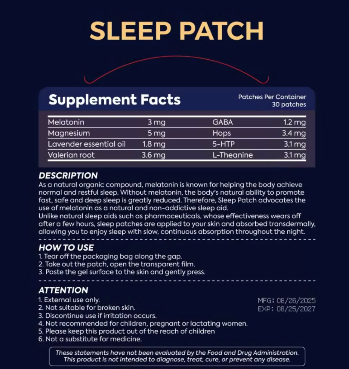 Patchly Sleep Support Patch